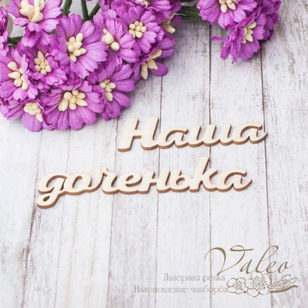 Чіпборд Valeo Наша донечка 53*15мм 74*19мм V2536