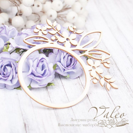 Чіпборд Valeo Квіткова рамка 103*93мм V2186