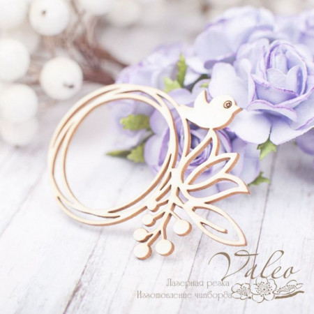 Чіпборд Valeo Квіткова рамка 69*50мм V2207