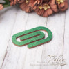 Чіпборд Valeo кольоровий Скріпка 19 * 33мм зелений перламутр V2433