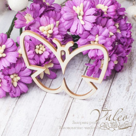 Чіпборд Valeo рамка Метелик 56*44мм V2569