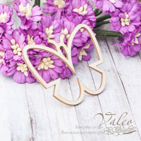 Чіпборд Valeo рамка Метелик 56*44мм V2569