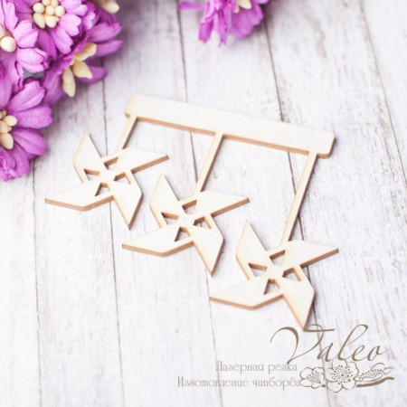 Чіпборд Valeo Іграшка дитяча вітрячки 61*47мм V2578