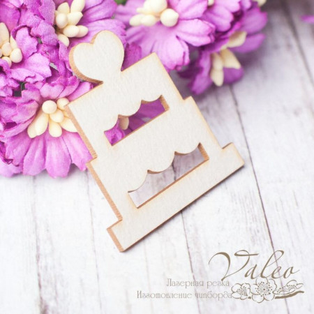 Чіпборд Valeo Тортик 34*36мм V2579