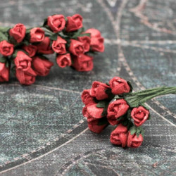 Букет троянд Mini Rosebuds червоний, 10шт