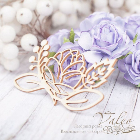 Чіпборд Valeo Квіткова композиція 77*44мм V2202