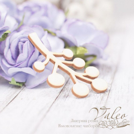 Чипборд Valeo Веточка 27*44мм V2216