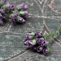 Букет троянд Mini Rosebuds фіолетовий, 10шт