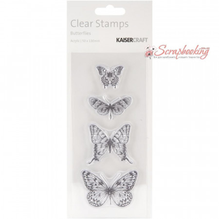 Штамп акриловий Kaisercraft 5*13см Butterflies 