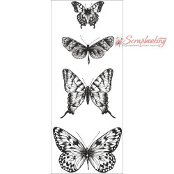 Штамп акриловий Kaisercraft 5*13см Butterflies 
