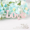 Чіпборд Valeo кольоровий Love 40*19мм рожевий перламутр V2646