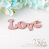 Чіпборд Valeo кольоровий Love 40*19мм рожевий перламутр V2646