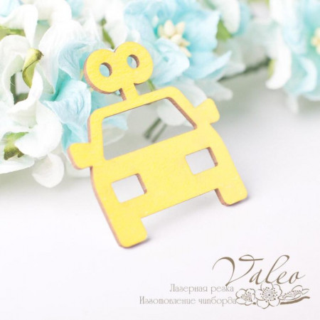 Чіпборд Valeo кольоровий Іграшка дитяча 36*38мм жовтий з глітером V2679