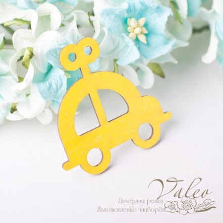 Чіпборд Valeo кольоровий Іграшка дитяча 39*39мм жовтий з глітером V2680