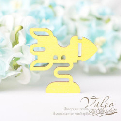 Чіпборд Valeo кольоровий Іграшка дитяча 32*32мм жовтий з глітером V2682