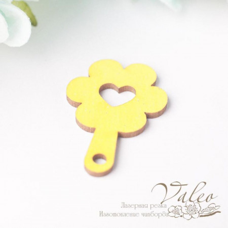 Чіпборд Valeo кольоровий Іграшка дитяча 19*27мм жовтий з глітером V2689