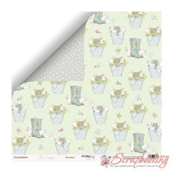 Аркуш паперу 30*30см Scrapmir Pur Pur Милашки двосторонній